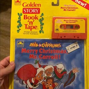 Vintage Golden Story ALVIN & CHIPMUNKS Book n Tape